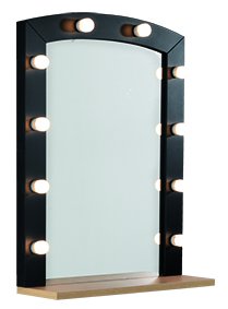 stropdas Stadscentrum vacht Opmaak spiegel, HOBA, make-up unit met verlichting.